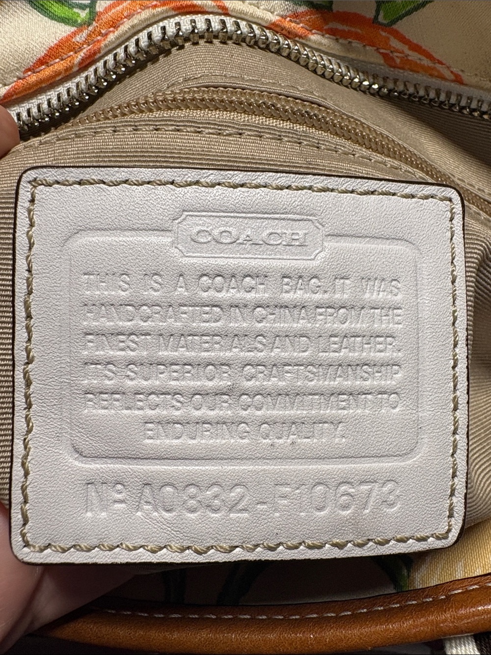 Coach Hamptons Pastel Scribble Signature Small Tote - F10673 - Picture 2 of 16